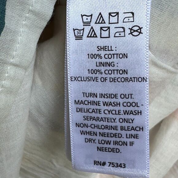 C&C California Wrap Mini Skirt Womens L Boho Resort Colorful Ruffle Embroidered - Picture 4 of 11